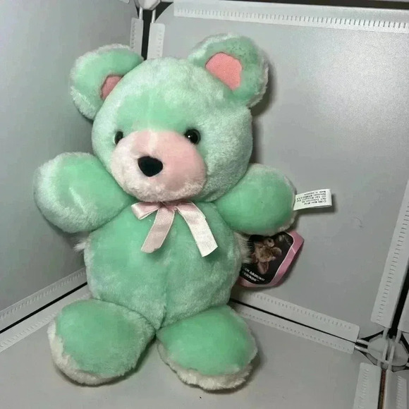 VTG Mimi Miller Turn Around Friends Double Sided Plush Teddy Bear Bunny Rabbit - Picture 2 of 6